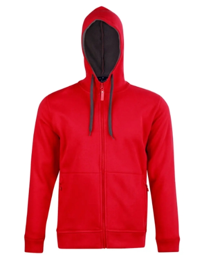 Picture of Winning Spirit, Men's Full Zip Contrast Fleece Hoodie